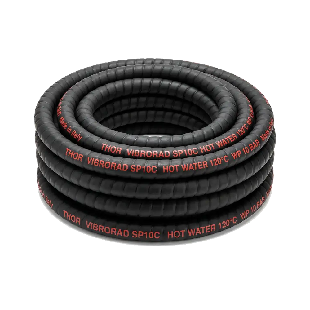 شیلنگ فنردار 10بار آب گرم 3" VIBRORAD