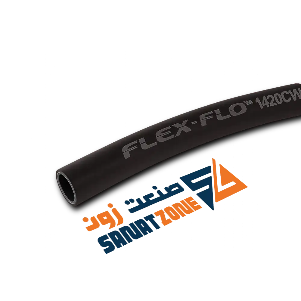 شیلنگ ترموپلاستیک مشکی دو لا نخ "1/2 FLEX-FLOW