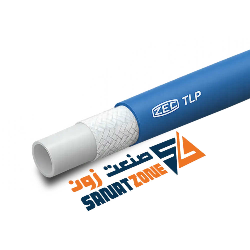 شیلنگ ترموپلاستیک آبی یک لا نخ داخل تفلون لاستیکی 609 بارZEC TLP