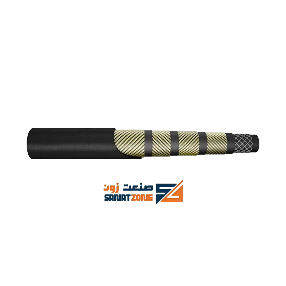 شیلنگ هیدرولیک چهار لا سیم 1.1/4" 350 بار hyso-flex 5K