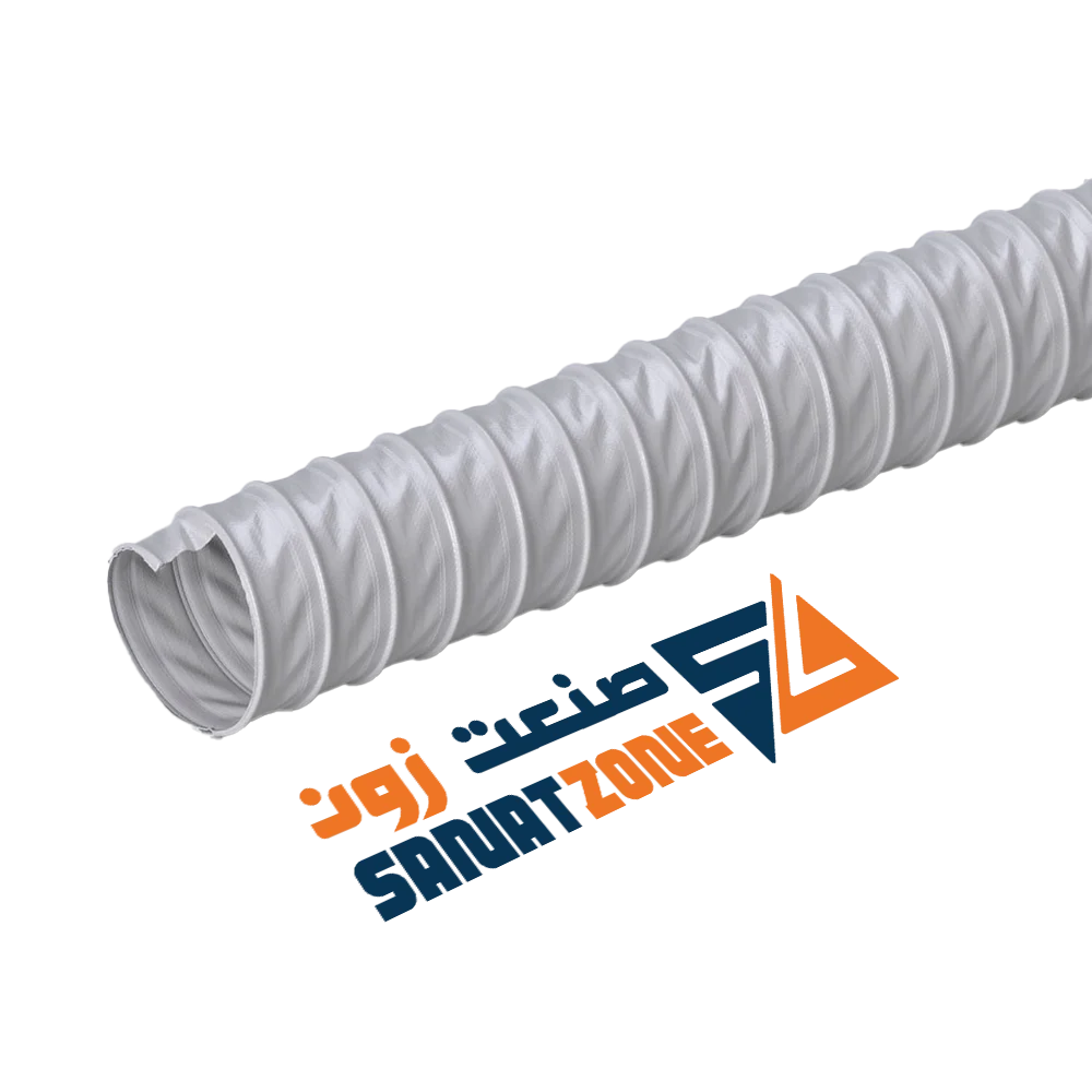 لوله خرطومی هواکش برزنتی فنردار طوسی EOLO THERMO RESISTENTE (DN40)